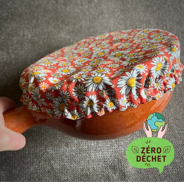 Grand couvre-plat lavable réutilisable