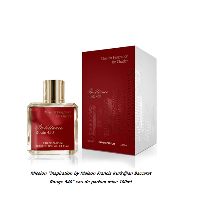 Mission " inspiration by Maison FK Baccarat Rouge 540 " eau de parfum mixe 100ml