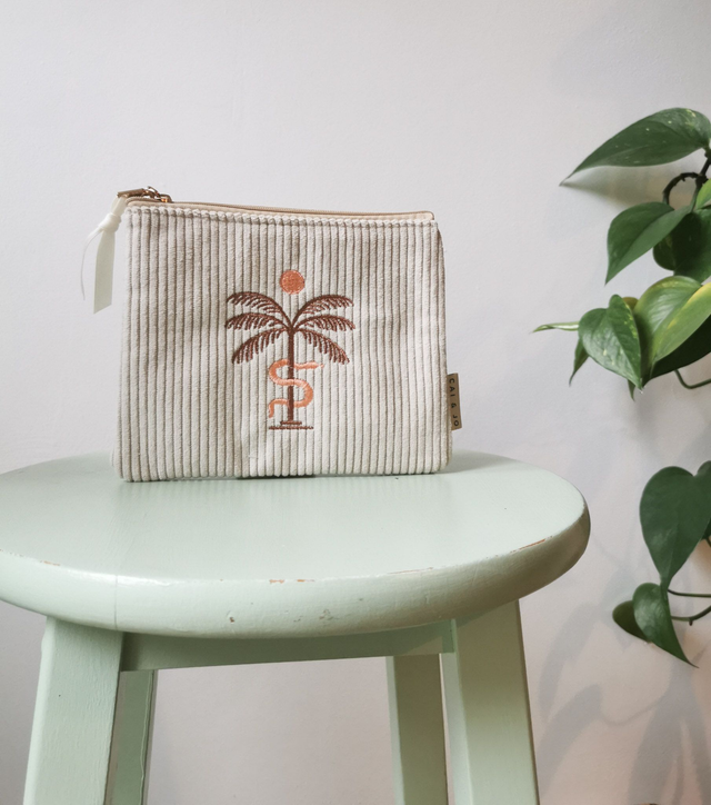Cai &amp; Jo ~ Cream Cordouroy Pouch