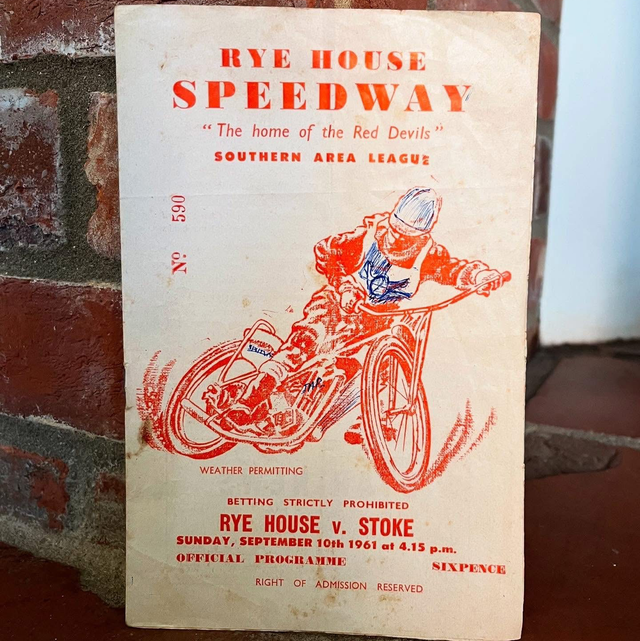 September 1961 Rye House Speedway “The Home of The Red Devils” Speedway Magazine Program 