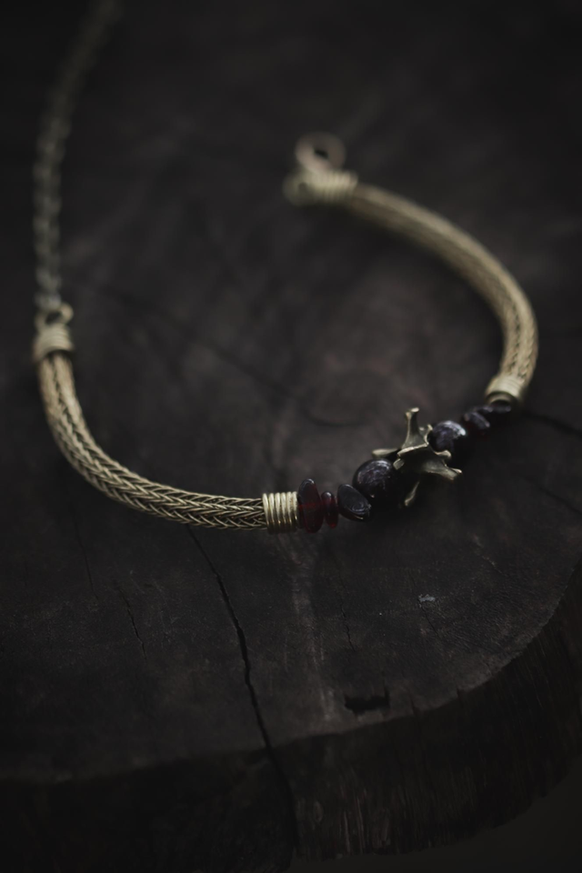 ✧ Viking Knit ✧ Bracelets tissé &amp; vertèbre 