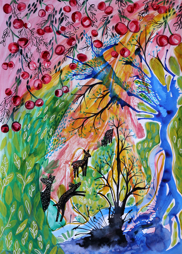 Cherry season / A6, A5, A4, A3, A2 print