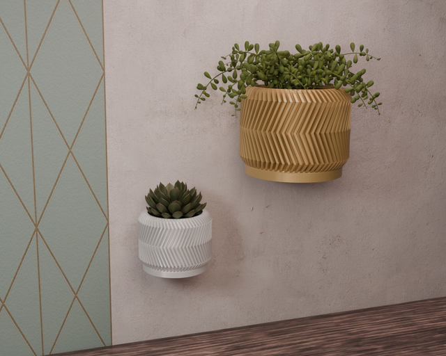 ZIGZAG - Pot de plante mural