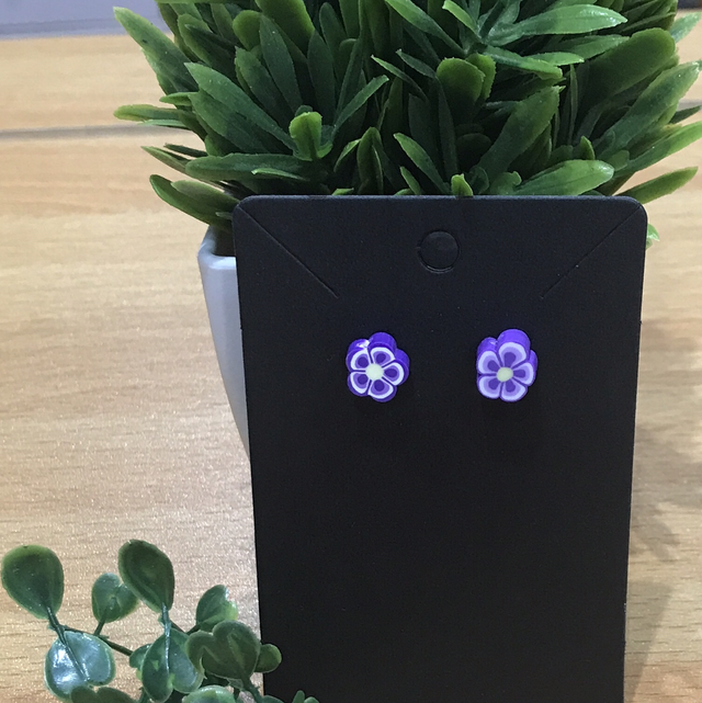 Children Purple Earrings- CPR02