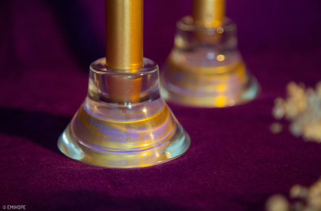 DUO BOUGEOIRS DORÉS