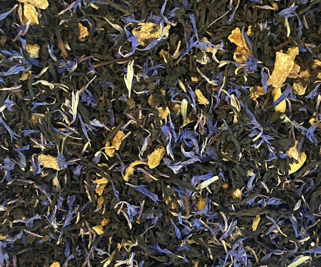 earl grey with lemon zest &amp; cornflower