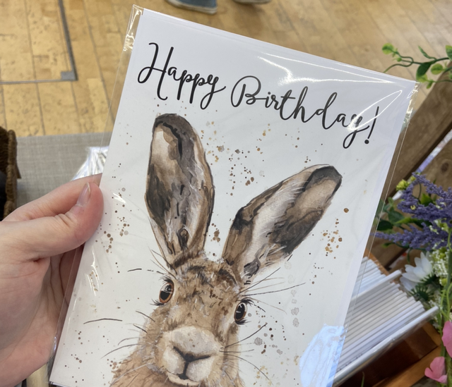 Hare Birthday A5 card