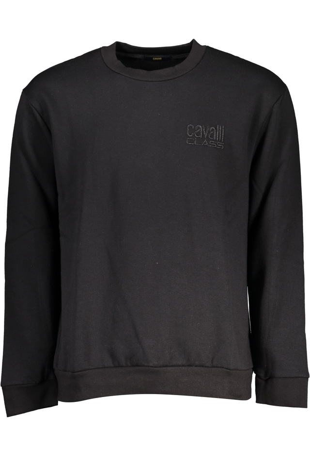 CAVALLI CLASS FELPA SENZA ZIP UOMO NERO