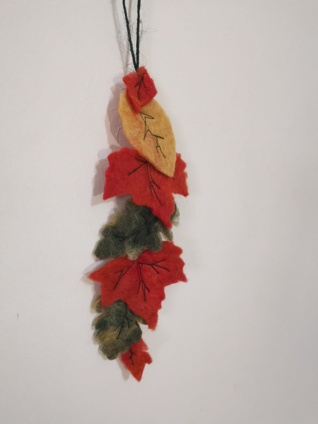 Autumn leaves wall hanging 