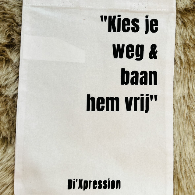 Totebag mini- Kies je weg