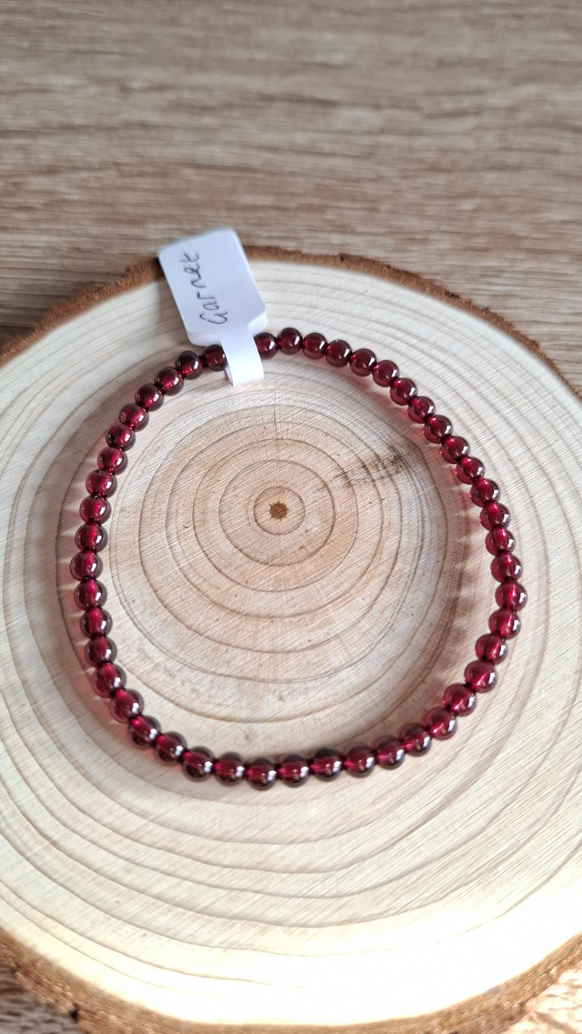 Garnet Crystal Beaded bracelet 
