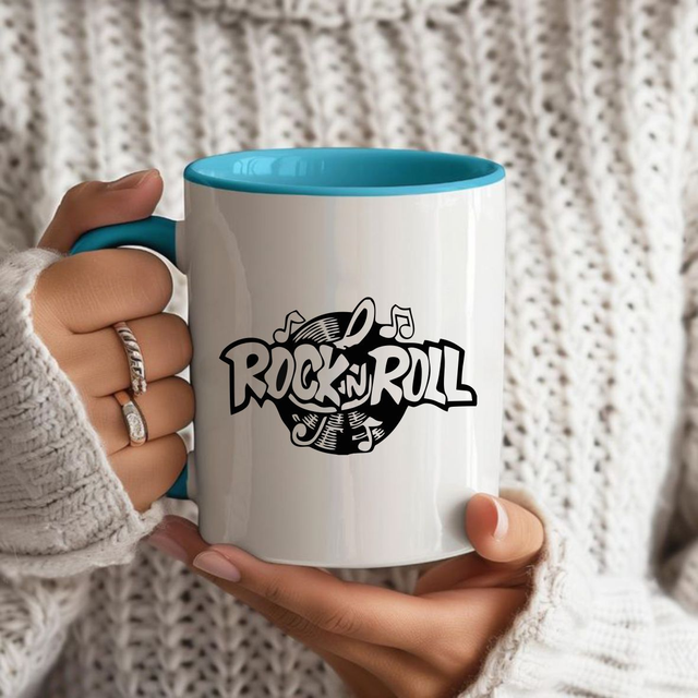 MUG BICOLOR BLANC/BLEU