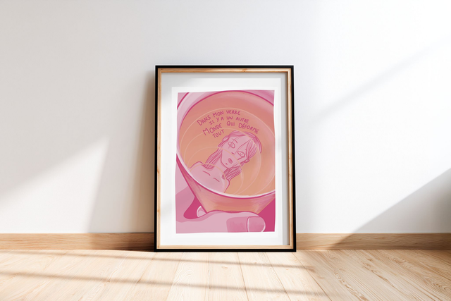 POSTER A3 Psychedelic women Série: Pays de cocagne 3