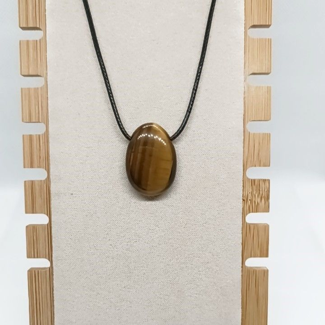 Pendentif Oeil de Tigre - Pierre Percée