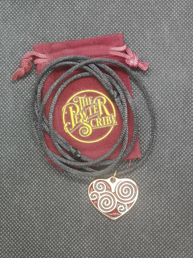 Bronze Enamelled heart Pendant