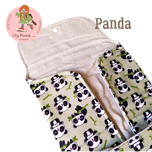 Tapis à langer nomade panda