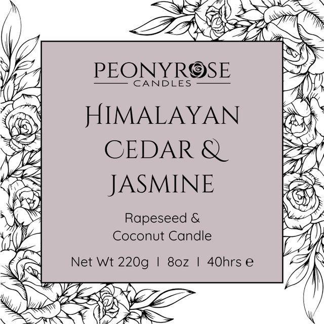 Himalayan Cedar & Jasmine - Scented Candle