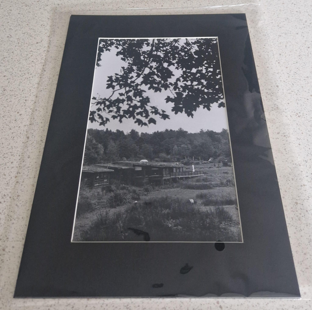 Wetlands &amp; Visitor Centre A4 Mounted Analogue Print