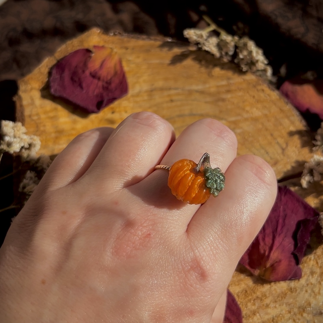 Halloween - Fidget Spinner Pumpkin Ring Adjustable