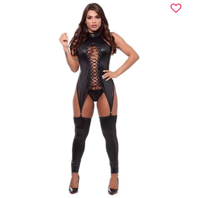 Body com Ilhós e Meia 7/8