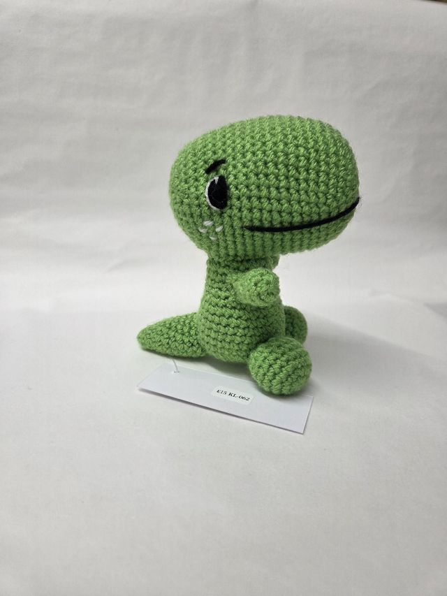 Green T-Rex Dinosaur Crochet Toy - UKCA Tested - KL-062
