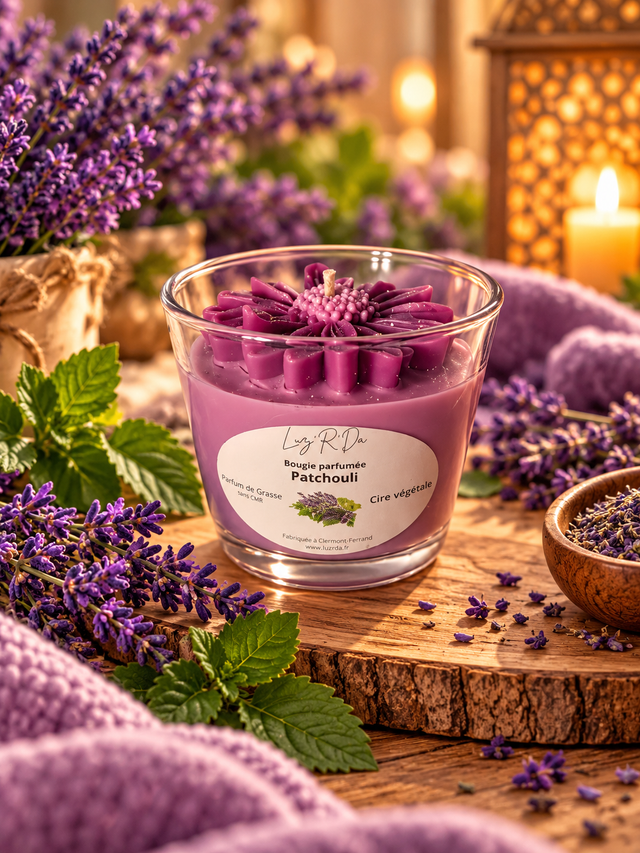 Bougie Déco - 80 grammes - "Patchouli"