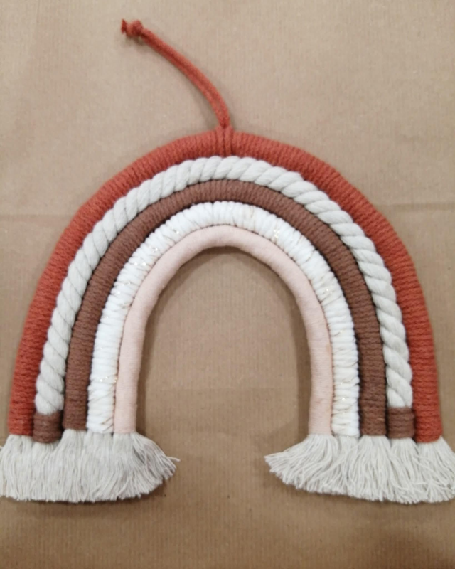 Arc en ciel macramé