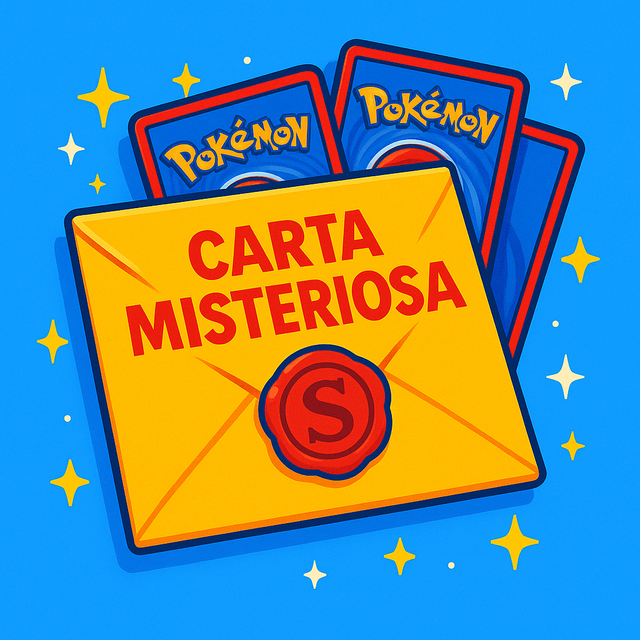Carta Misteriosa – 10 Cartas Pokémon + Mensagem Secreta do Professor Shaw