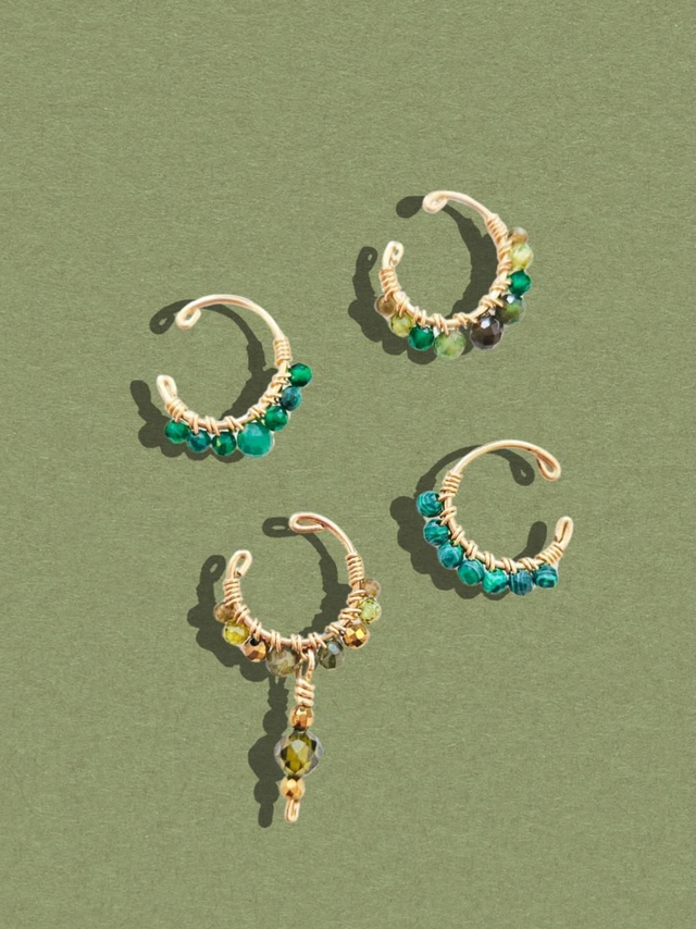 Earcuffs &quot;Wild&quot; Or Laminé 14k