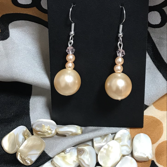 Peach Dangling Earrings - PCDE01