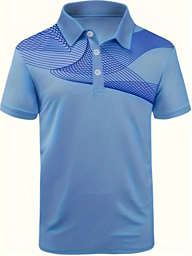 Men's Striped 3D Print Shirt 