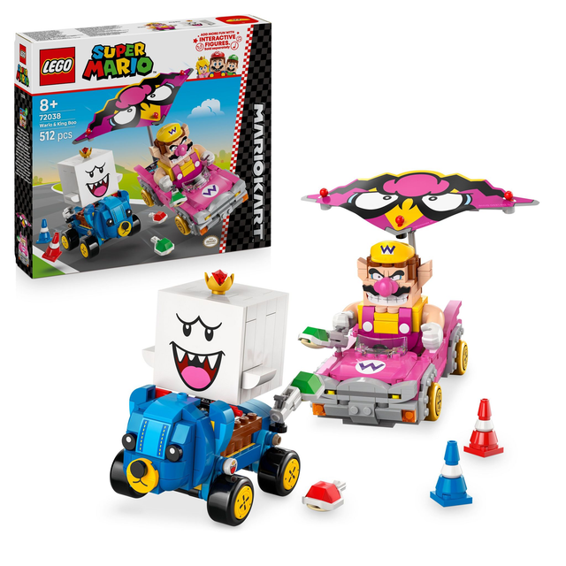 LEGO 72038 Super Mario Mario Kart – Wario & König Buu Huu