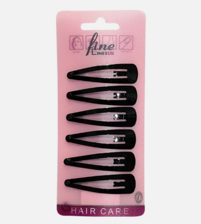  Fine Lines 6 Pack Snappy Pins Black (6150) 