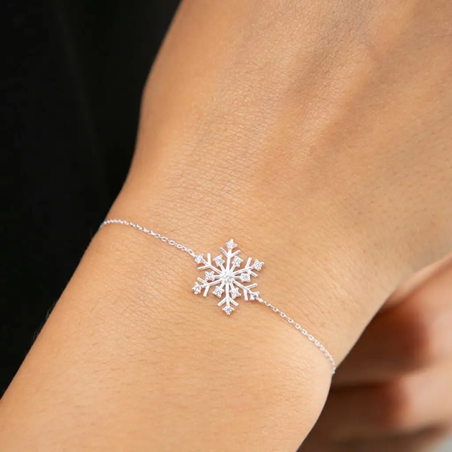 BRACELET ARGENT CRISTAL NEIGE