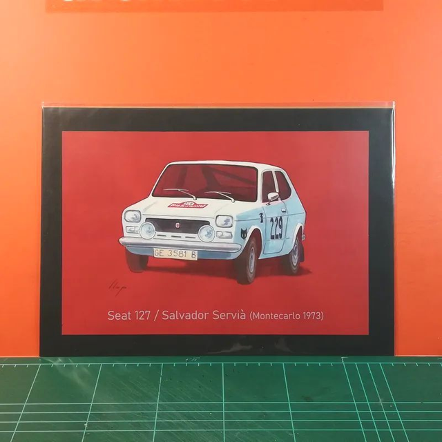 Artimotor prints - A4 1973 Seat 127 – Salvador Servià (rallye Montecarlo)