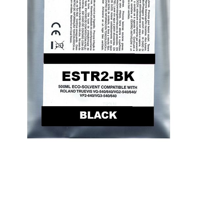 Black Pigment Eco-Solvent Ink Bag Compa Roland TrueVIS SG2 | VG2 | VF2 | SG3 | VG3#500ML