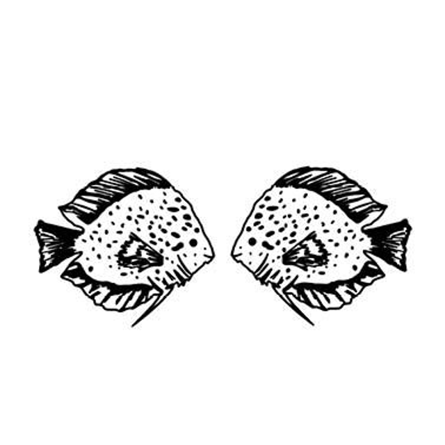 Stempel Hans der Fisch 3x3cm in 2 Richtungen