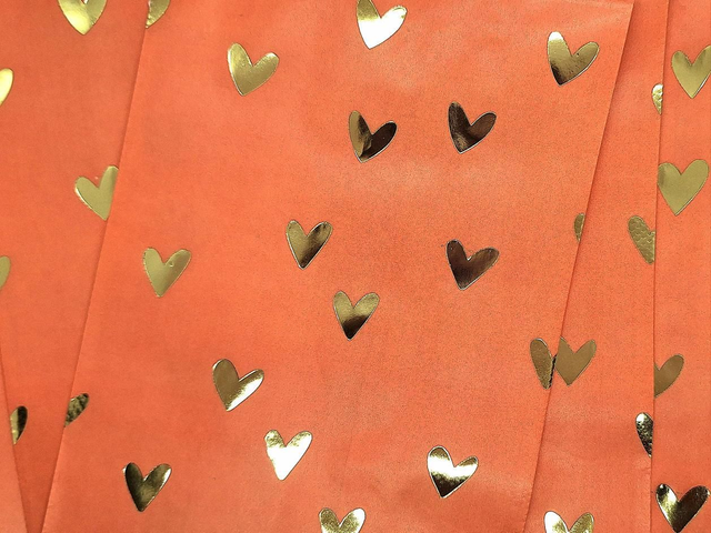 Sachet cadeau Coeur (pour les bijoux et porte-clés)