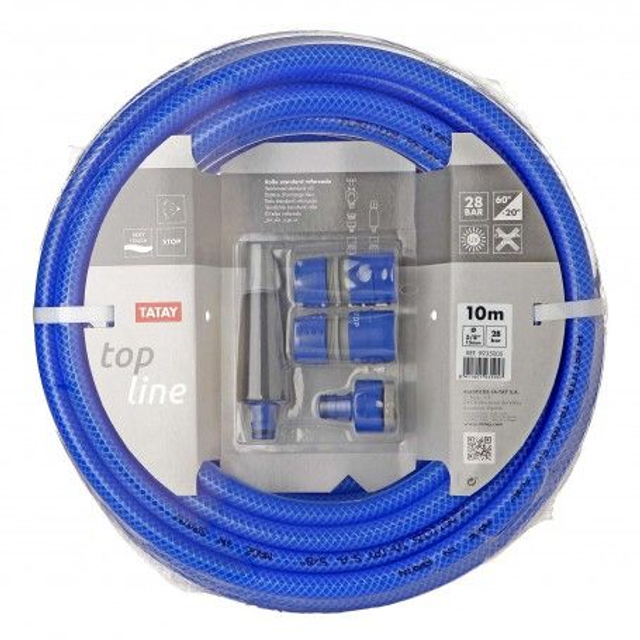 Rollo de manguera reforzada 5/8" con accesorios  TATAY