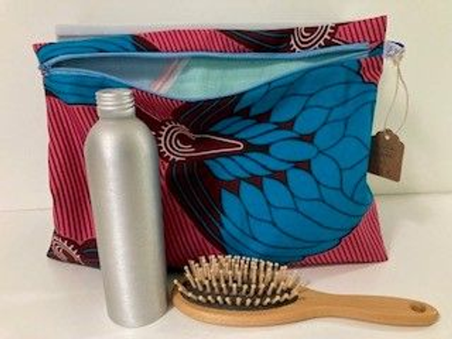 Pochette zippée XL coton WAX