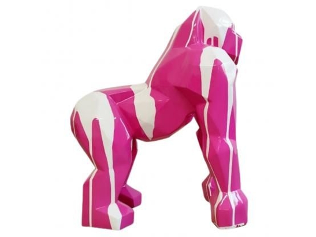 SCUPTURE GORILLE ORIGAMI EN RESINE H 50CM

ROSE ET BLANC 