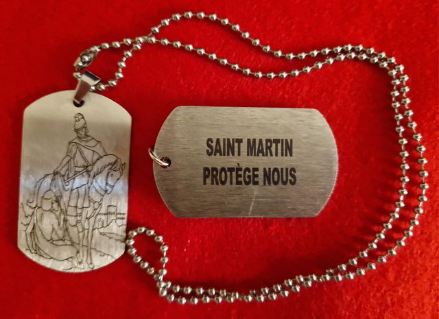 Plaque Dog Tag Saint Martin 