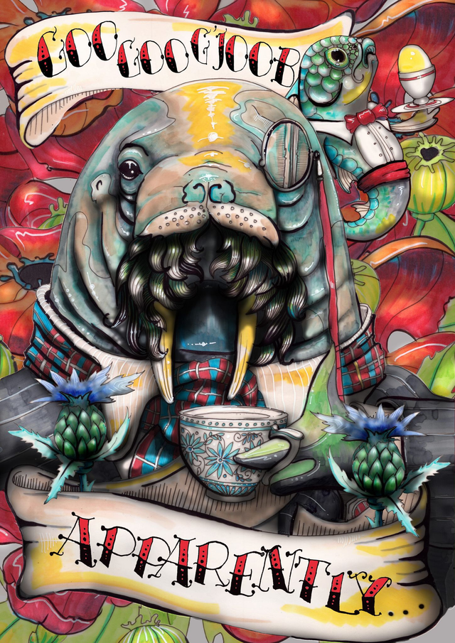 'Am I the Walrus?' A3 art print