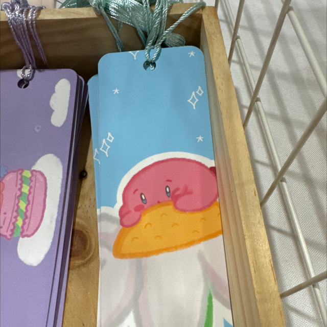 Blue Kirby bookmark with blue Tassel 