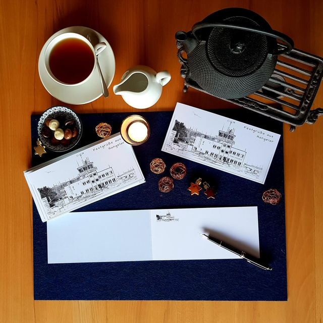 Weihnachtskarte Segelflug "Tower"