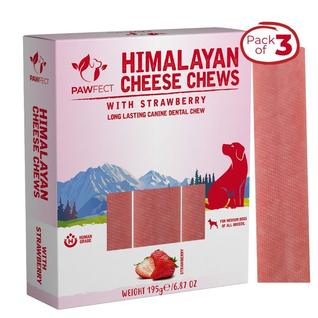 Multi Chew Deal - 3 x medium strawberry Himalayan Cheese Chews