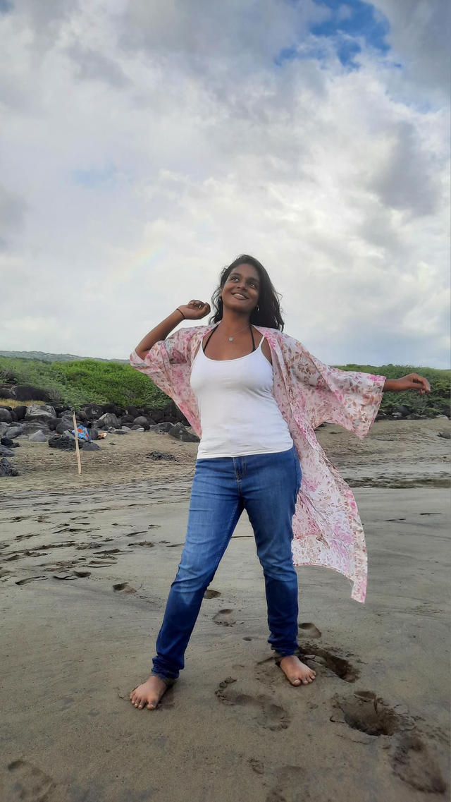 Kimono long fleurie rose