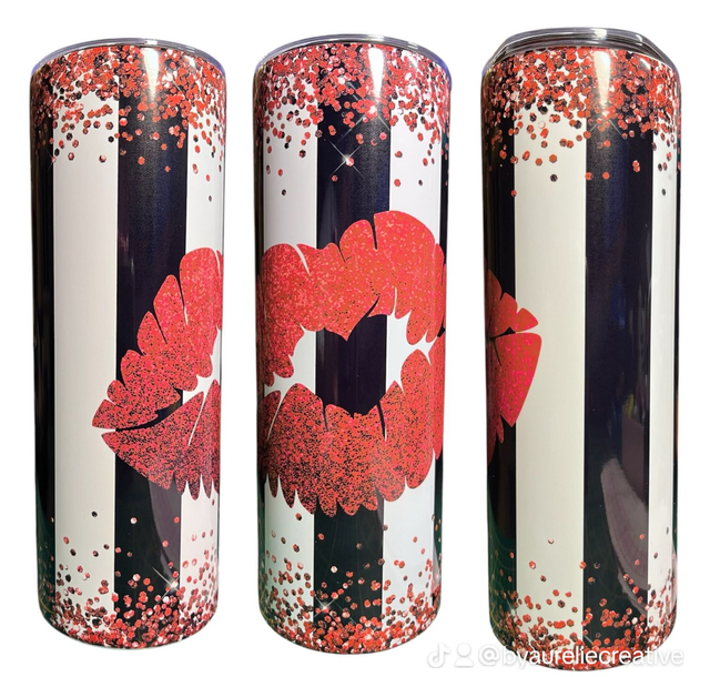 TUMBLERS  SKINNY SUBLIMATION      BISOUS