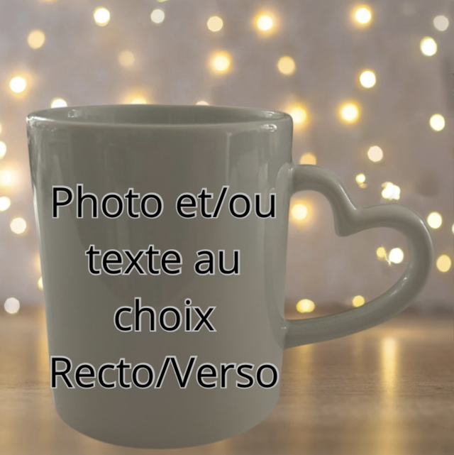 Mug Personnalisable Anse Cœur