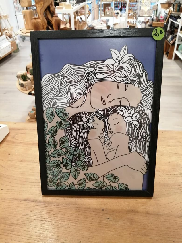 Cadre avec affiche Maternité